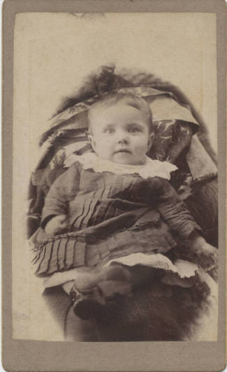 Child Sitting, Lace Collar
