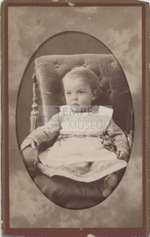 Child Sitting, Maze Dress with Overdress