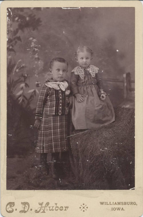 Children Standing in Dress Clothes