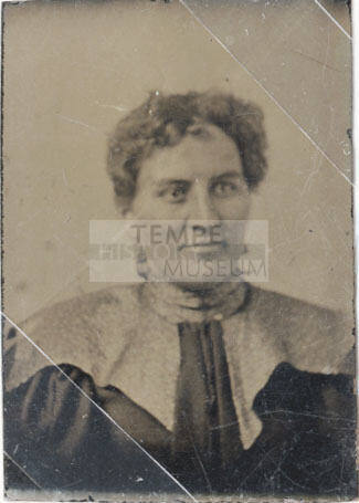 Bust, Woman, High Collar and Plain Top