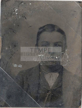 Bust, Man, Suit, Cravat and Watch Chain