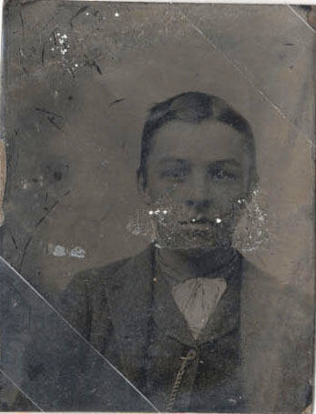 Bust, Man, Suit, Cravat and Watch Chain