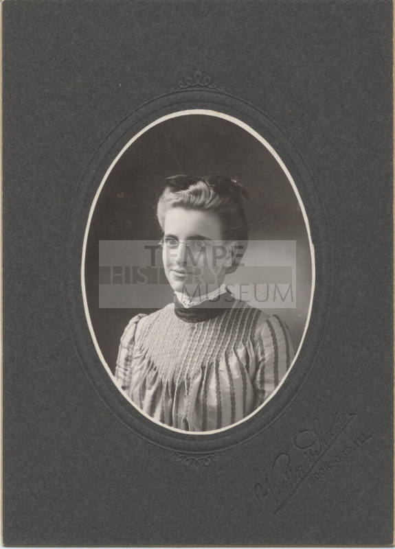 Bust, Woman, Glasses and Pleated Dress