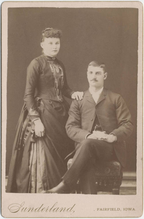 Couple's Portrait, Dark Dress Clothes