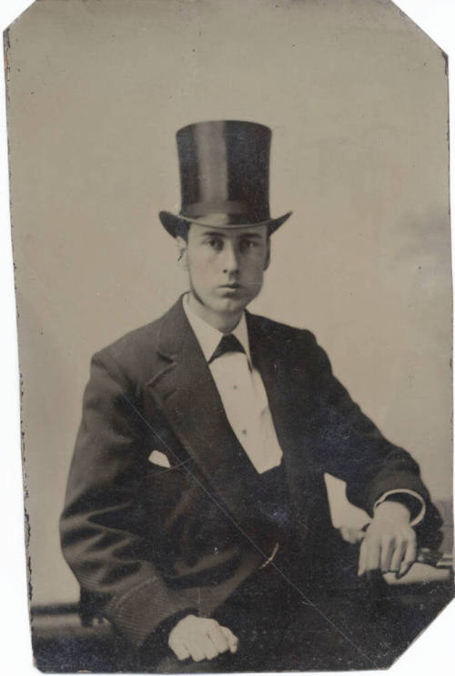 Lap, Man, Business Suit and Top Hat