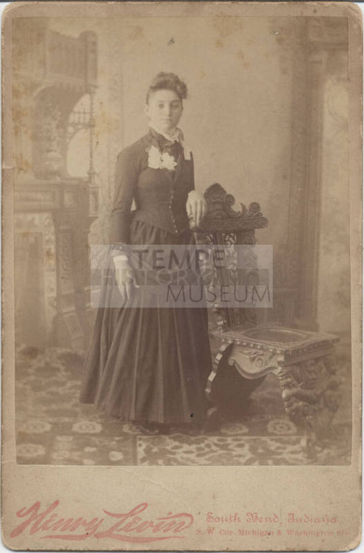 Standing Woman, Floral Brooch