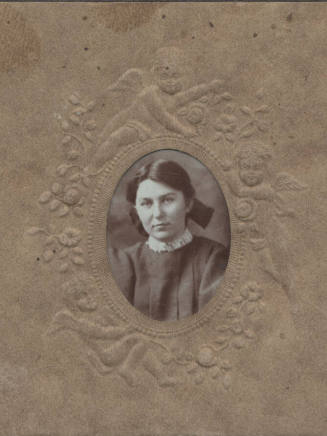 Bust, Woman, Dark Bow in Hair