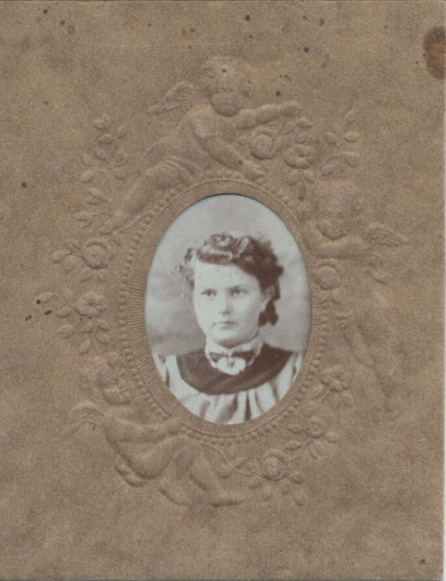 Bust, Woman, Small Dark Bow Tie