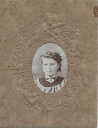 Bust, Woman, Small Dark Bow Tie