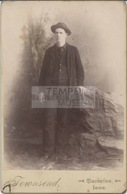 Standing Man with Forest Backdrop