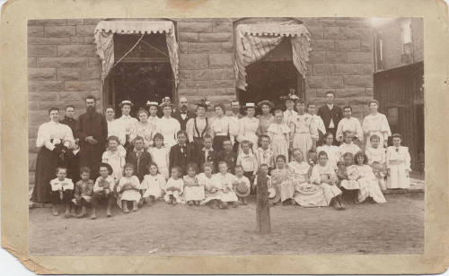 Group of People in Front of Building