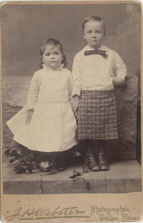 Full Length Portrait of Boy and Girl