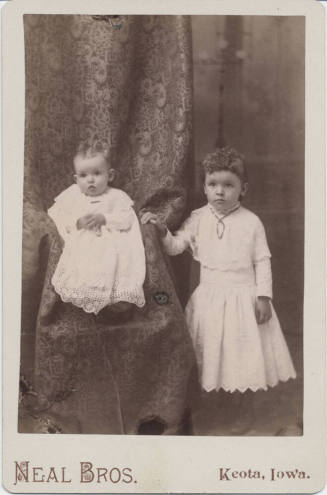 Full Length Portrait of Baby and Girl