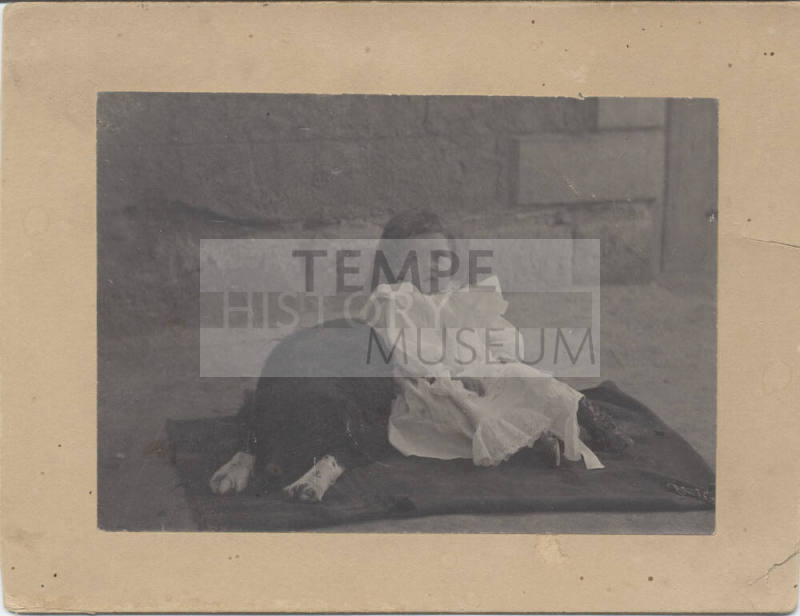 Full Length Picture of Seated Girl