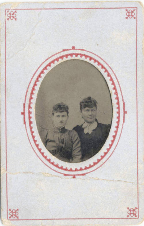 Head and Shoulders Portrait of 2 Women