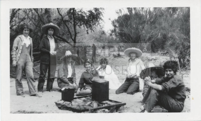 Portrait of Women at Campsite