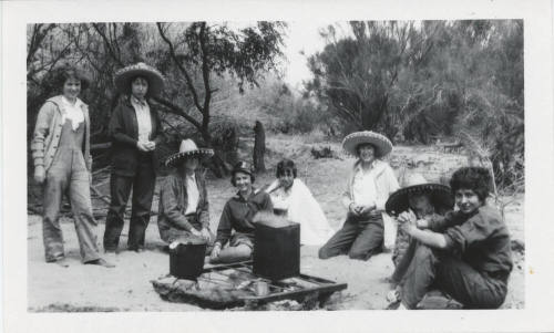 Portrait of Women at Campsite