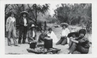 Portrait of Women at Campsite