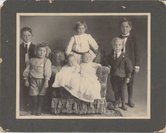 Portrait of Children Seated and Standing