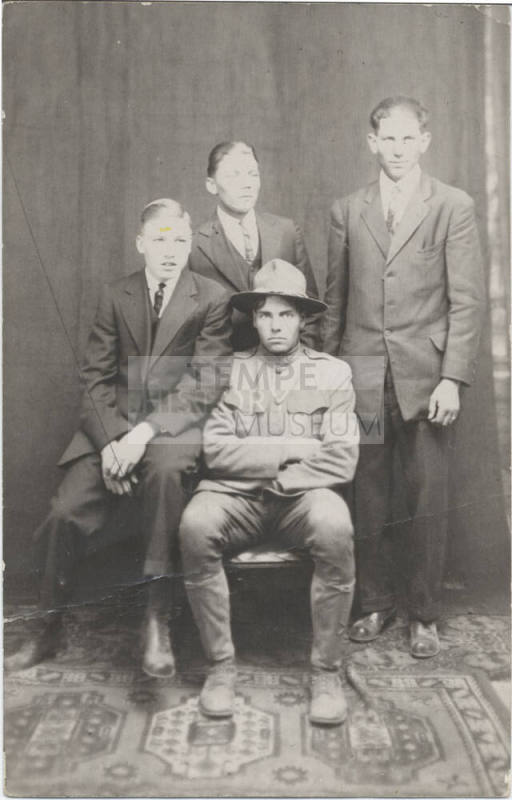 Full Length Portrait of 4 Men