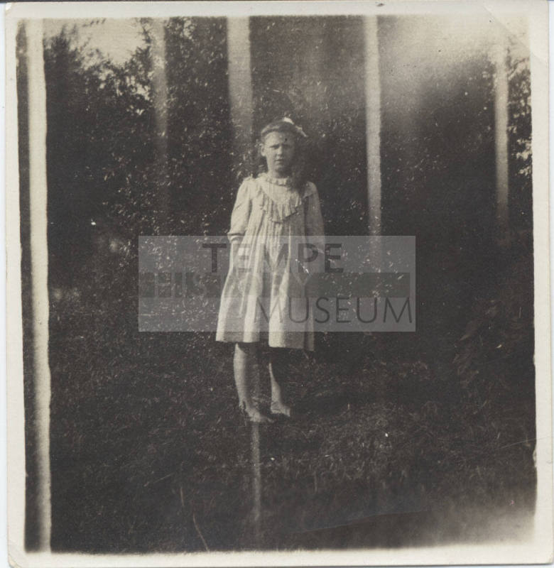 Full Length Portrait of Girl Standing