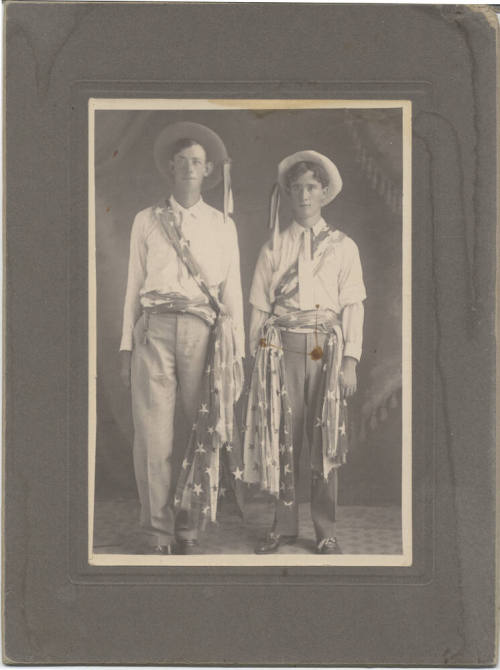 Full Length Portrait of 2 Men