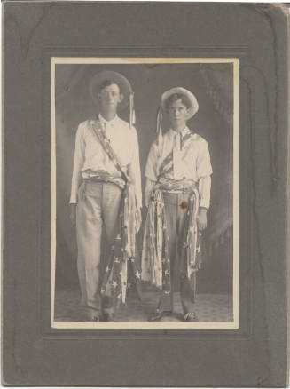 Full Length Portrait of 2 Men