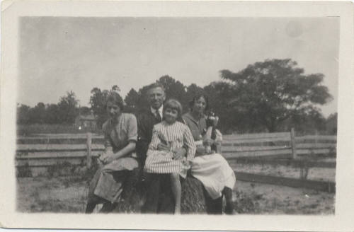 Family Portrait Outside on Farm