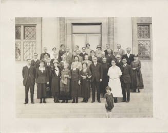 Portrait of Group in Front of Building