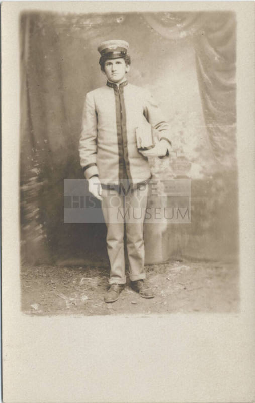 Portrait of E.S. Craig in School Uniform