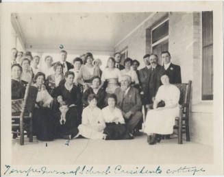 Portrait at Tempe Normal School President's cottage