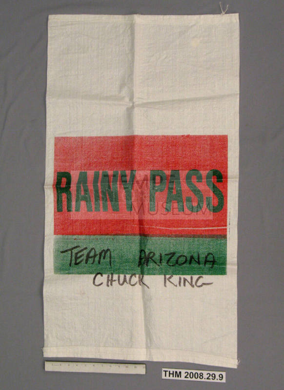 Iditarod station pack, Rainy Pass