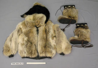 Chuck King's wolf fur jacket and mukluks