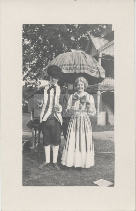 Couple in Colonial Costume