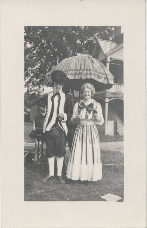 Couple in Colonial Costume