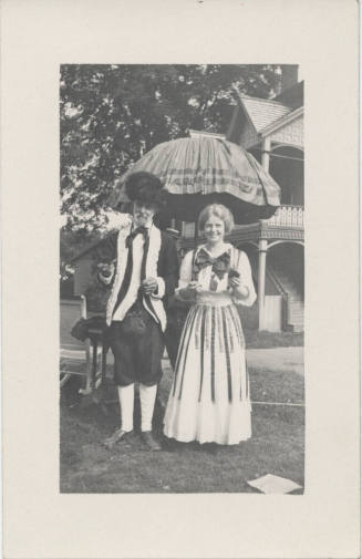 Couple in Colonial Costume