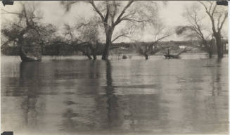 Tempe Bridge with Salt River in Flood