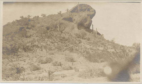 View of a Rock Formation in Desert Tempe