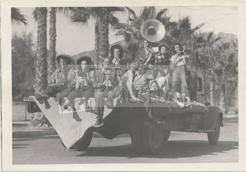 Band on Truck in Arizona State Teachers College Parade