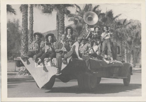 Band on Truck in Arizona State Teachers College Parade