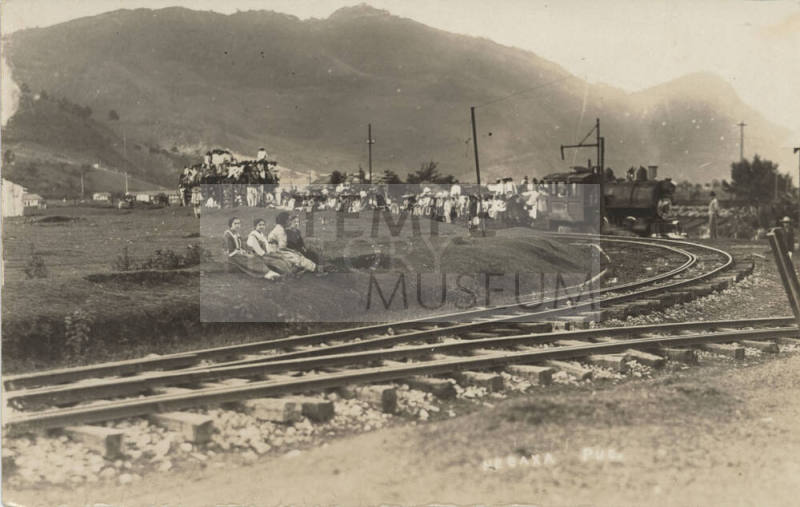 View of People Entering a Train, Mexico