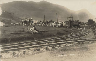 View of People Entering a Train, Mexico