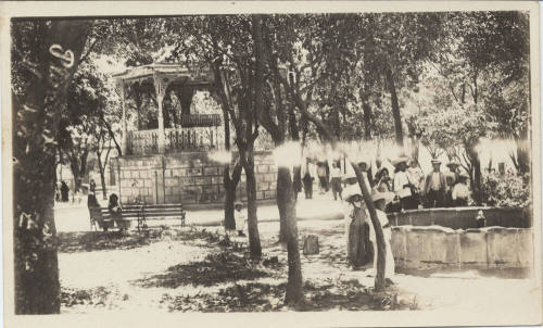 View of People at a Park in Mexico