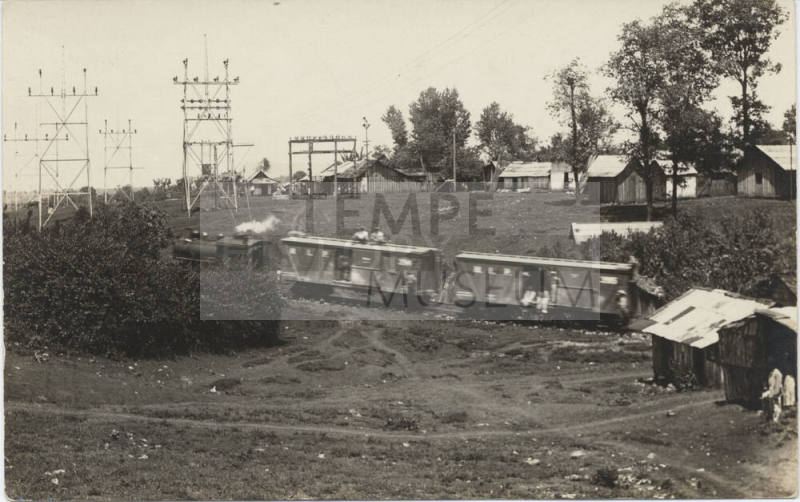 View of a Train with People in Mexico