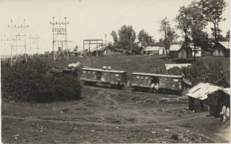 View of a Train with People in Mexico