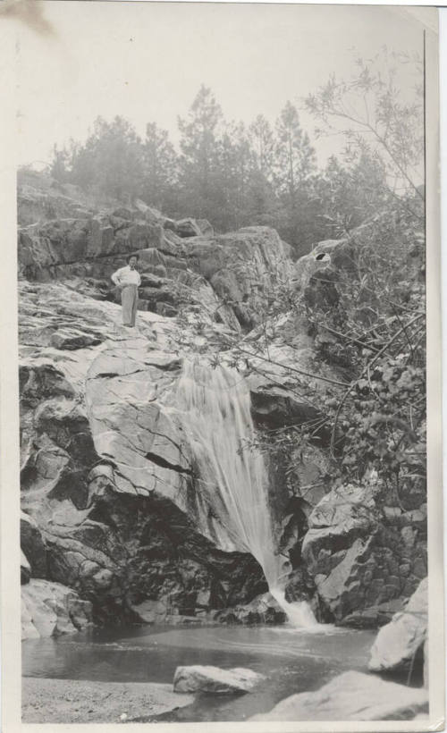 Roy Hackett Standing Near Brown's Falls