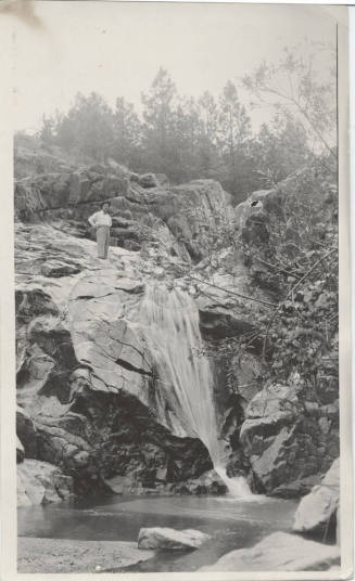Roy Hackett Standing Near Brown's Falls