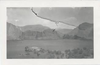 View of Water with Mountains in Back