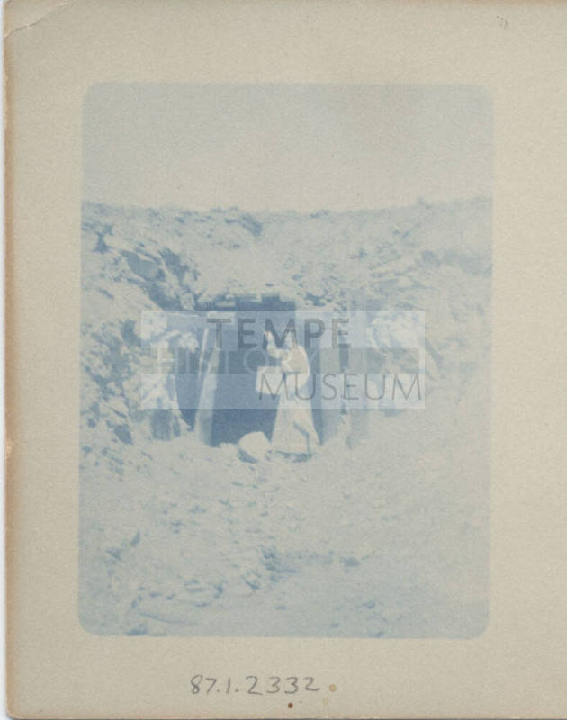 Unidentified Woman Standing at a Mine
