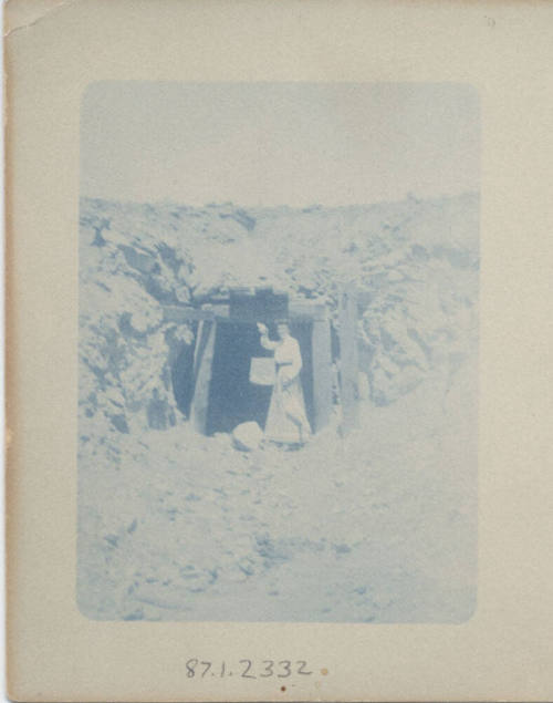 Unidentified Woman Standing at a Mine